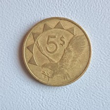 1993 5 Dollar Coin from Namibia (Nice)