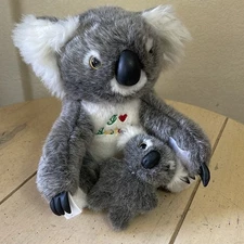 I Love Australia Koala Plush Stuffed Animal Toy Mom & Baby Souvenir