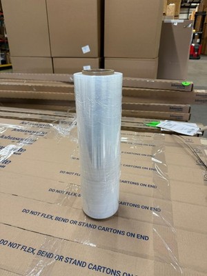 18'' x 1500' 80 Gauge Pallet Wrap Stretch Film Hand Shrink Wrap Clear/ 4 rolls