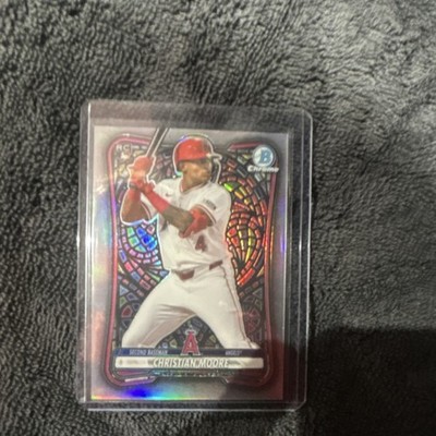 Bowman Chrome Stained Glass  Rookie Christian Moore Los Angeles Angels #BCP-107