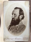 Stonewall Jackson cabinet card Chancellorsville photograph Confederate Civil War