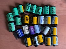 Lot of 26 Assorted 35mm empty film canisters cassettes cartridges Kodak Kentmere