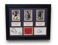 WIMBLEDON Dean Holdsworth Marcus Gayle Efan Ekoku FRAMED Signed Card Display COA