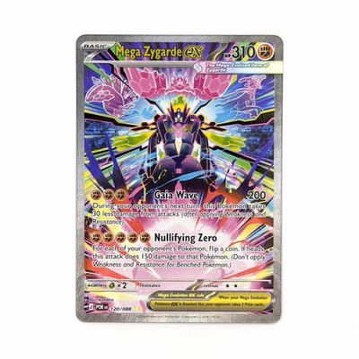 Pokémon Mega Zygarde EX Holo Basic Card 120/088 310 HP English