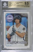 2018 Heritage Minor League Edition Color Swap Variation Tim Tebow BGS 9.5 06bg