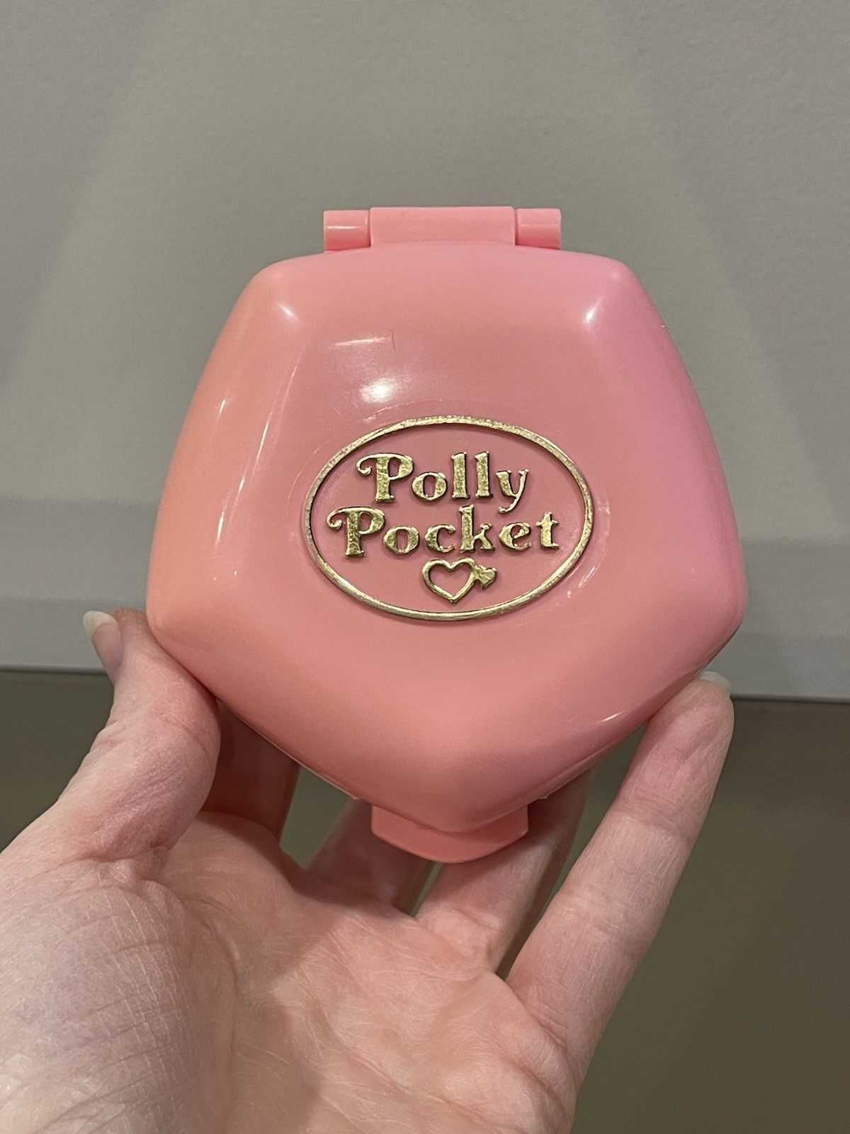 Vintage Polly Pocket Polly In The Nursery 1992 Bluebird Pink Hexagon COMPLETE