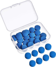 Jetec 30 Pieces Billiard Pool Cue Tips 13 Mm Blue Pool Stick Tips Replacement Ki
