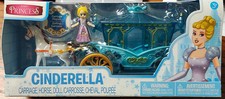 NEW mini disney Cinderella Carriage With Horse  Doll Set