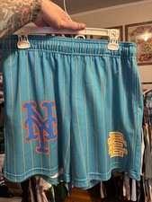 Eric Emanuel Mets Shorts Blue Yellow Size Lar...