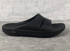 Oofos Ooahh Slide Sandals Mens Size 14 Black Comfort Recovery Relax Shoes