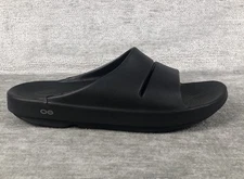 Oofos Ooahh Slide Sandals Mens Size 14 Black Comfort Recovery Relax Shoes