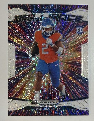 Ashton Jeanty 2025 Panini Prizm Draft Picks Brilliance White Sparkle Rookie #2