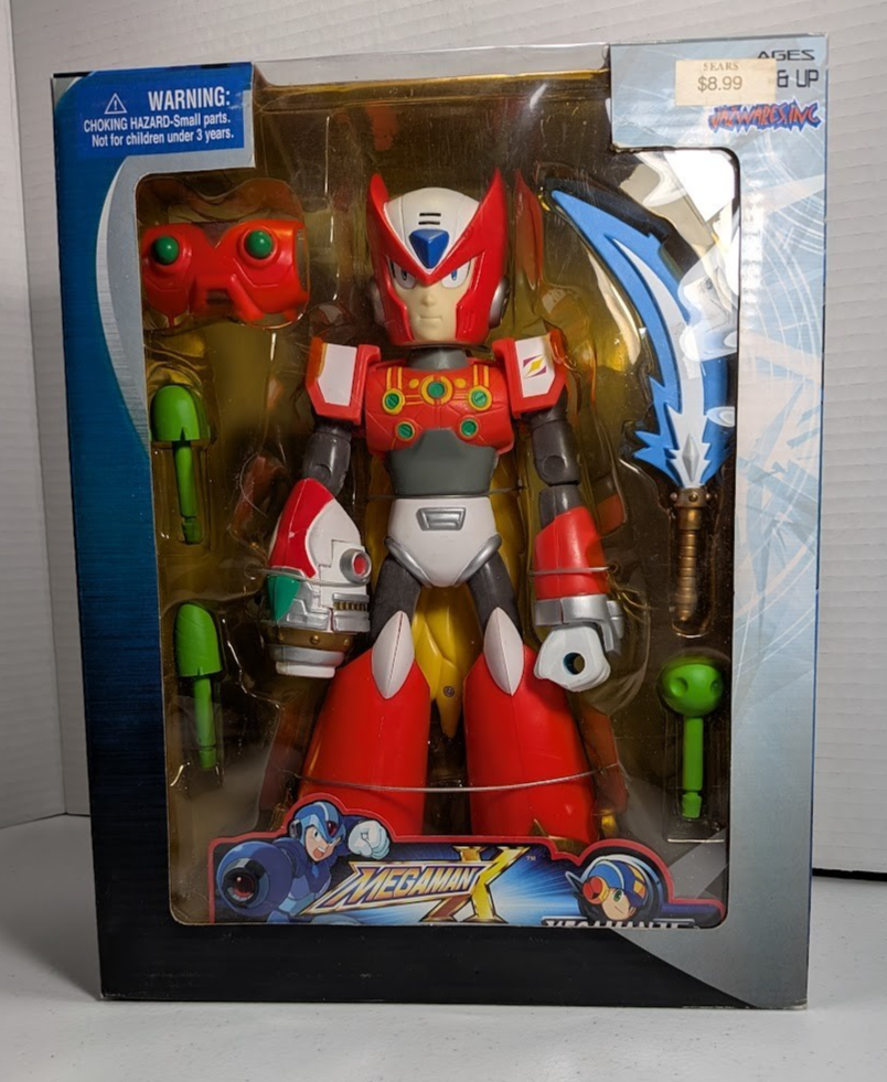 Mega Man X Zero 10” Action Figure Jazwares 2003 Capcom Boxed Item