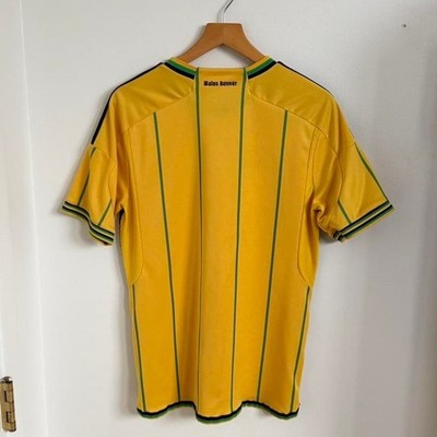 Adidas x Wales Bonner Jamaica Football Jersey Yellow Green Striped