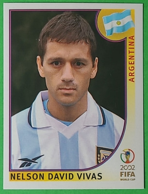 Panini Fußball WC 02 WM 2002 Sticker Nr. 388 Nelson David Vivas Argentinien