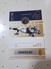 2001 Upper Deck DREW BREES Rookie RC E-card Unscratched E-DB Chargers HOF. rookie card picture