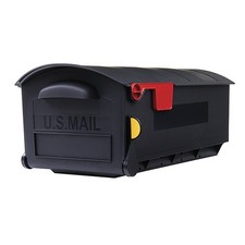 Architectural Mailboxes Patriot Classic Plastic Post Mount Black Mailbox