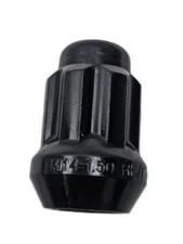 100pcs, Lugnut Closed End Black Spline 14 x 1.5 1.38" 188F-0-B Wheel Lug Nuts