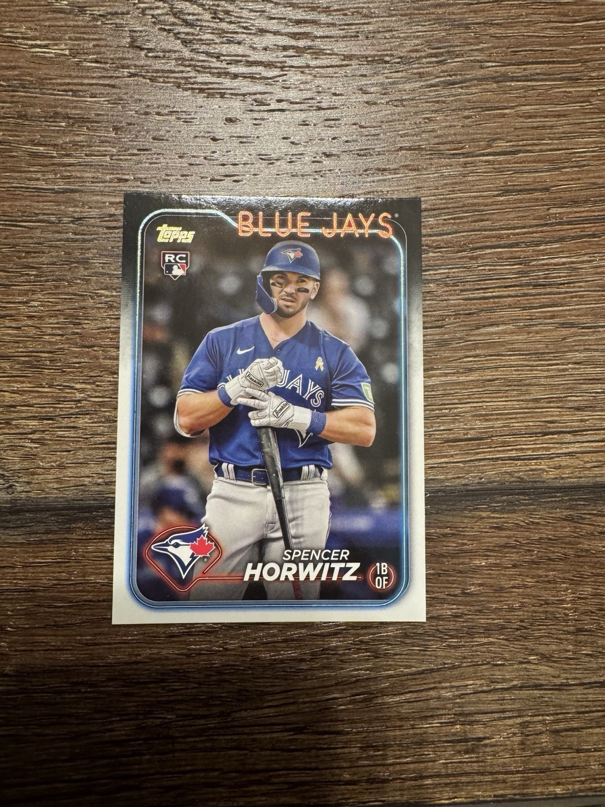 2024 Topps Series 1 Spencer Horwitz Golden Mirror Image Variation #172 Blue Jays