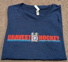 FDNY Hockey Team 20th Anniversary 9-11 Blue T-Shirt Women's 2XL