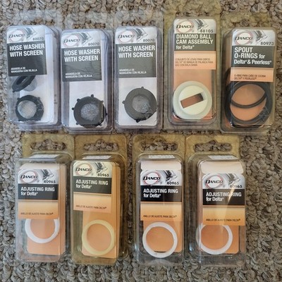 LOT OF 9 DANCO FAUCET REPAIR PARTS   NEW
