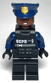 LEGO SH0417 GCPD Officer (2017, Batman, Swat Gear, DC Universe, 70915) Canadian