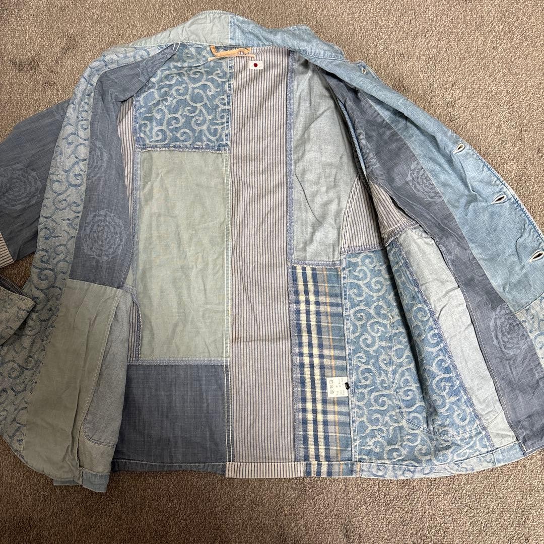 KAPITAL Patchwork Reconstructed Coverall Jacket S… - image 3