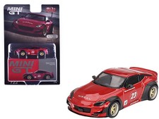 Mini GT MGT00722 1/64 Nissan Z "Pandem" #23 Passion Red Metallic