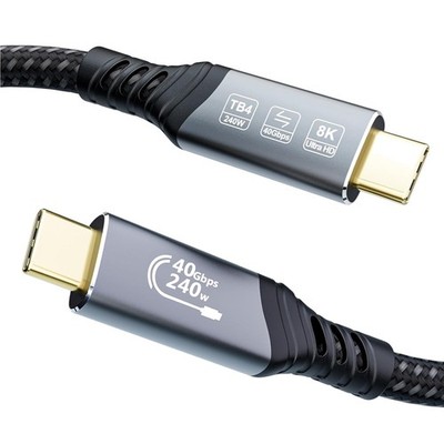 USB C Thunderbolt 4 Kabel 1m Datenkabel 40Gbps Schnellladung 240W 8K