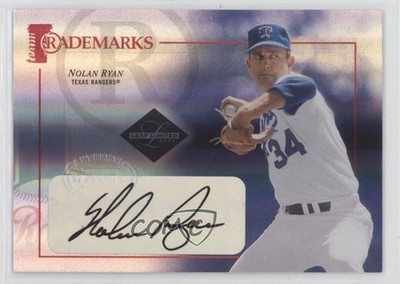 2005 Leaf Limited Team Trademarks Auto 42/50 Nolan Ryan #TT-11 Auto HOF 4f5