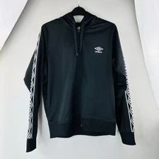 Vintage Umbro Jacket Women’s M Full Zip Up Black Or Unisex Teens Vintage Retro