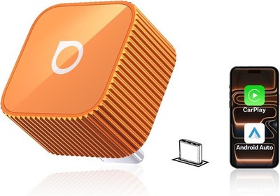 2026 New Ottocast Mini Slim [USB C], 2-in-1 Wireless CarPlay Adapter & Android..