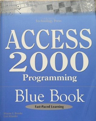 Vintage - Microsoft Access 2000 Programming Blue Book