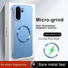 For Oneplus 15R 13 12R 11 Thin Hard PC Magnetic Frameless Case Screen Protector