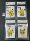 Japanese Pokemon Center  Card Pikachu Medal 1st,2nd，3rd，4th  Place OrangGrade 10