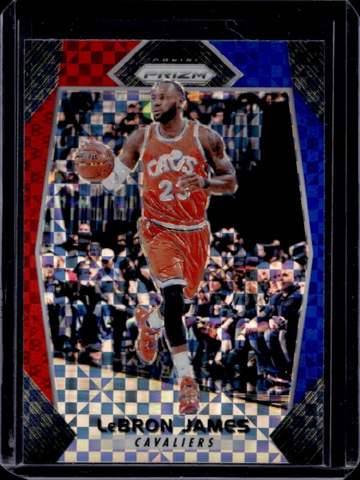 2017-18 Panini Prizm LeBron James Prizm Red White and Blue #191 Cavaliers