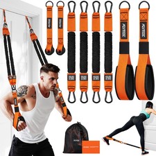 Resistance Bands, Exercise Bands with Handles, Door Anchor, Heavy-Duty Tricep