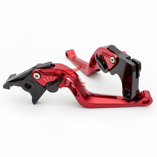 Paire De Leviers De Frein Réglables Et Rabattables Rouge CNC Pour Honda CBR 600RR 2003-2006