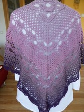 Dreiecktuch, Schultertuch, Stola, Schal, Farbverlauf, Handarbeit DIY