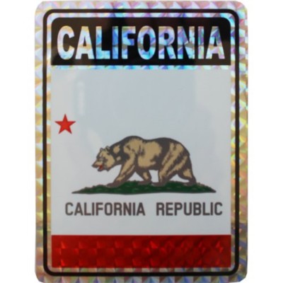 Wholesale Lot 6 State of California Flag Reflective Decal Bumper ...