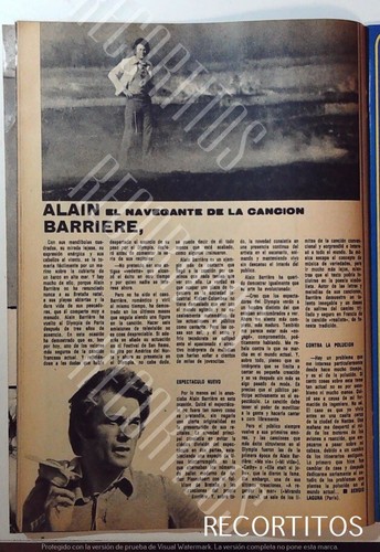 CLIPINGS MJ 190 ALAIN BARRIER OLYMPIA PARIS