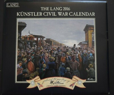 THE LANG 2016 KUNSTLER, 12" x 13" CIVIL WAR CALENDAR, New and Sealed | eBay