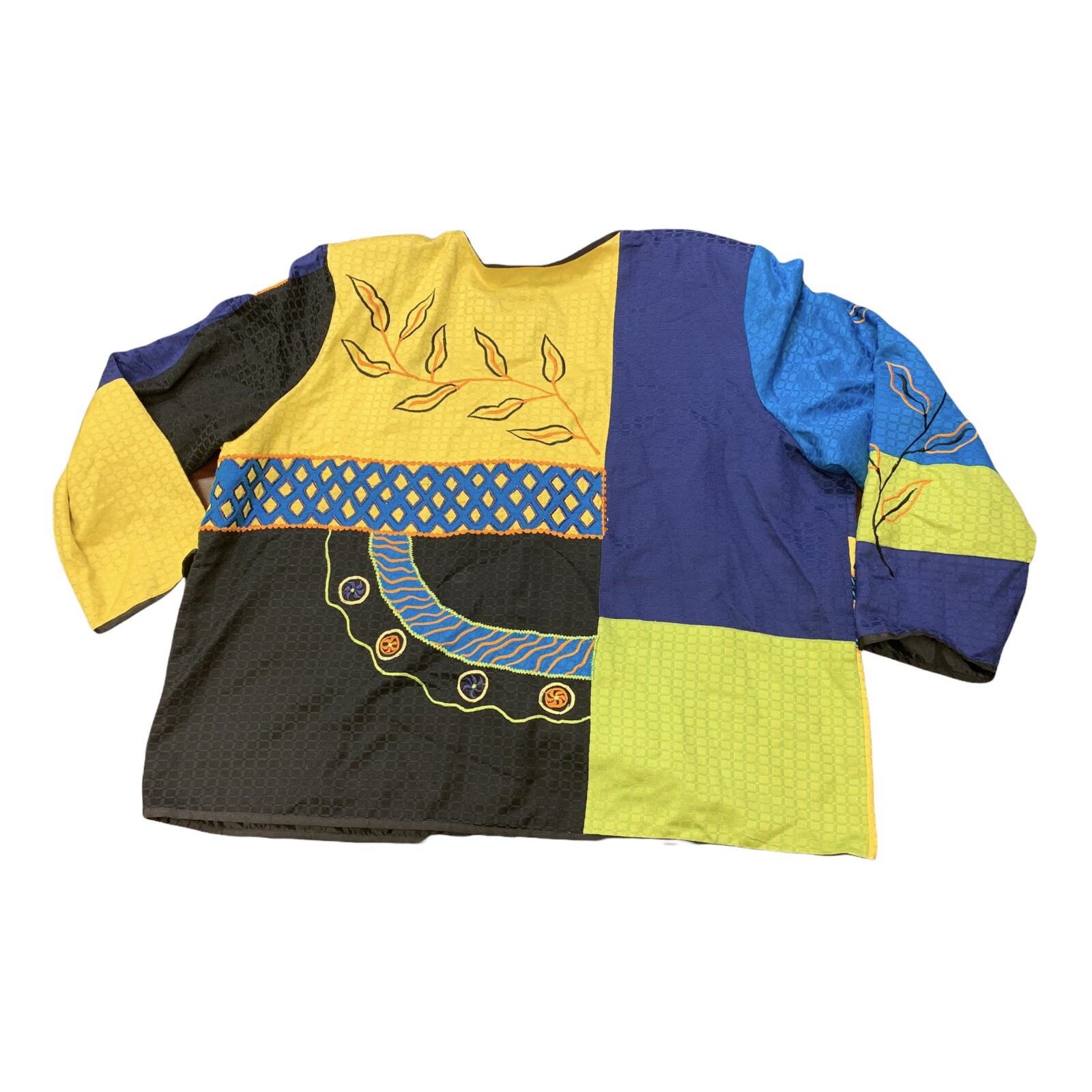 Vintage Maggie Barnes Patchwork Jacket Women’s 3X… - image 2