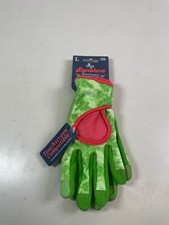 Digz Signature Green Womens Large Synthetic Leather Gardening Gloves Touchscreen