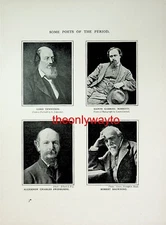 Poets Of The 19thC, 4 Images, Rossetti etc, Book Illustration (Print), c1911