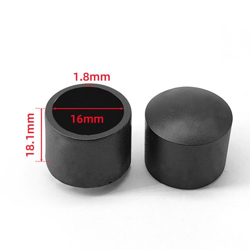 6mm - 80mm PVC Gummi Kappe Schwarz Rund Rohrkappen Stuhlbeinkappen Endkappen - Picture 10 of 31