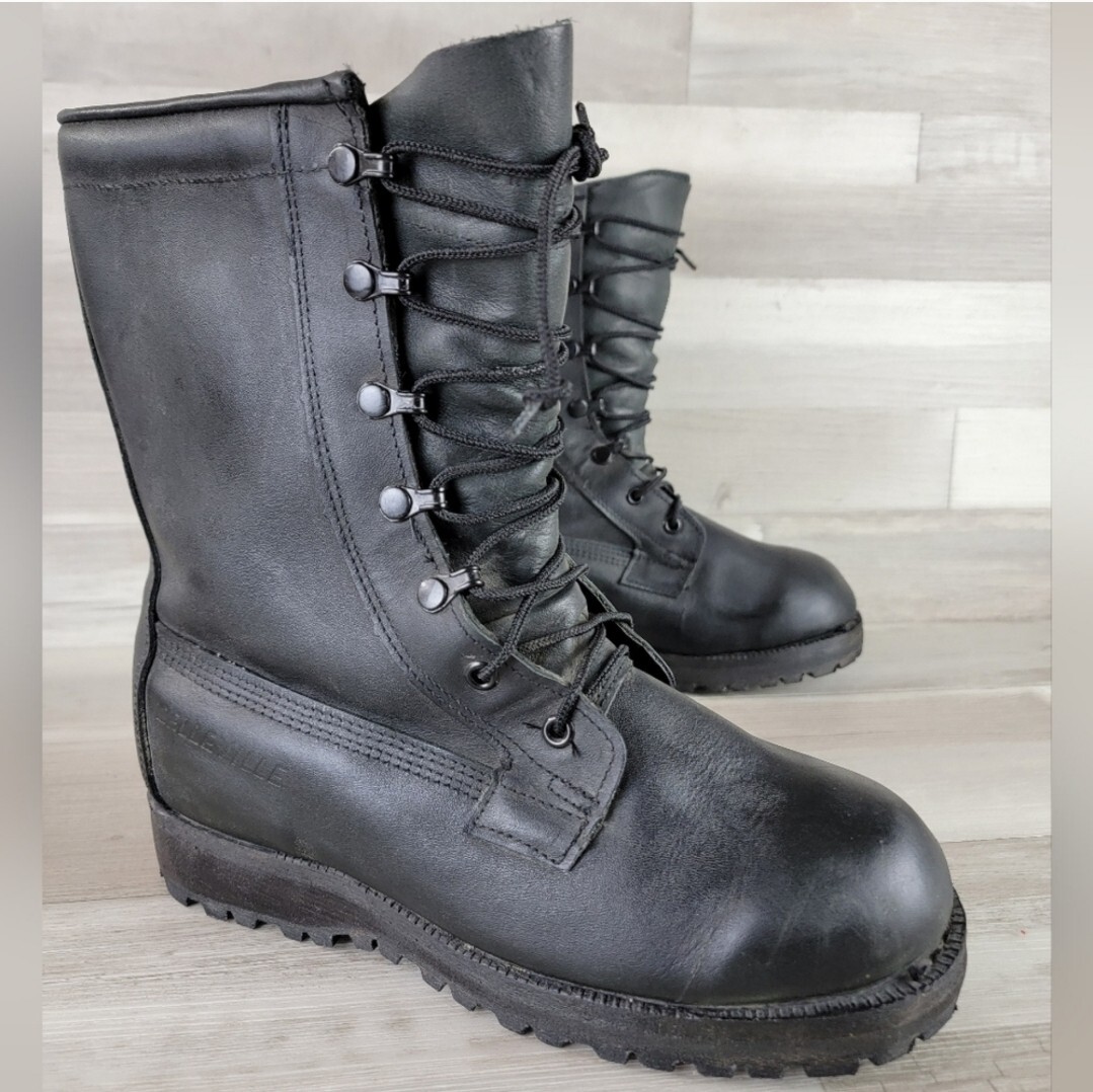 Belleville Black Leather Lace-Up Goretex Vibram Insulated 