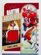 2024 Absolute Football Terrell Owens Canton Absolutes Patch /250 49ers
