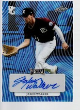 2023 Leaf Perfect Game Showcase Wave Blue Autograph #MA-JW1 Jaxon Walker 2/9