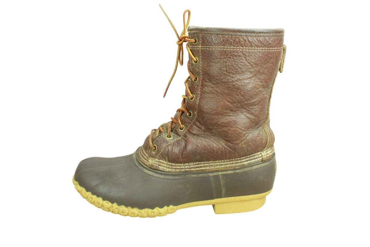 L.L.Been Sz 7 Men\'s/Women’s 8 Brown Leather Boots Duck Liner Hunting Winter L.L. Bean Snow, Winter Boots for Men | Mercari main image 4